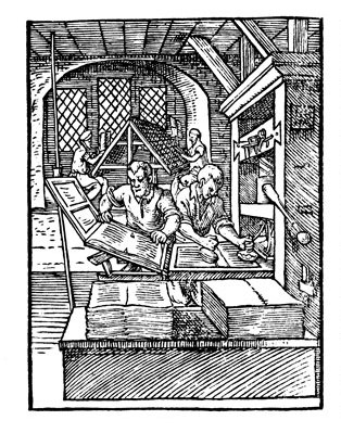 operating the printing press