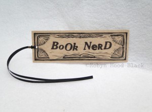 book nerd bookmark with c