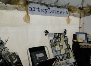 artsyletters booth interior DBF 2013