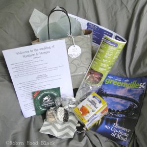 goodie bag contents wedding welcome c